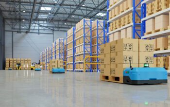 robots-efficiently-sorting-hundreds-parcels-per-hour-3d-rendering